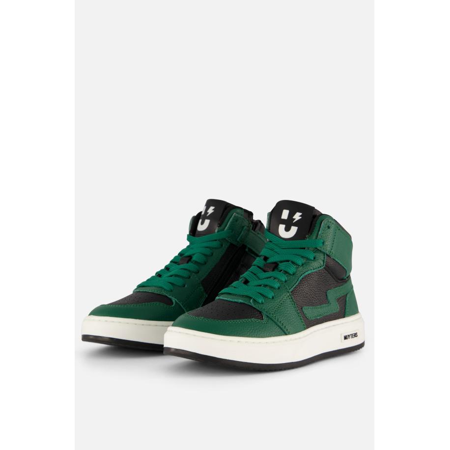 Muyters hoge Sneakers groen Leer Groen