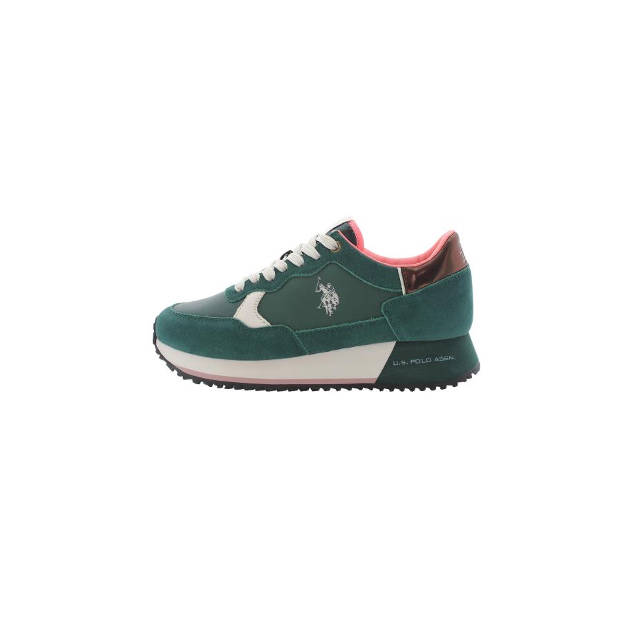 U.S. Polo Assn. U.S. POLO ASSN. Sneakers laag brons / donkergroen / rosa / wit -