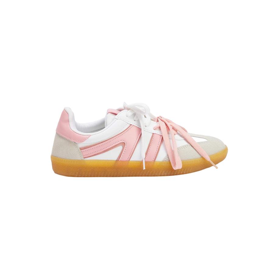 Trendyol Trendyol Sneakers laag lichtgrijs / rosa / wit -