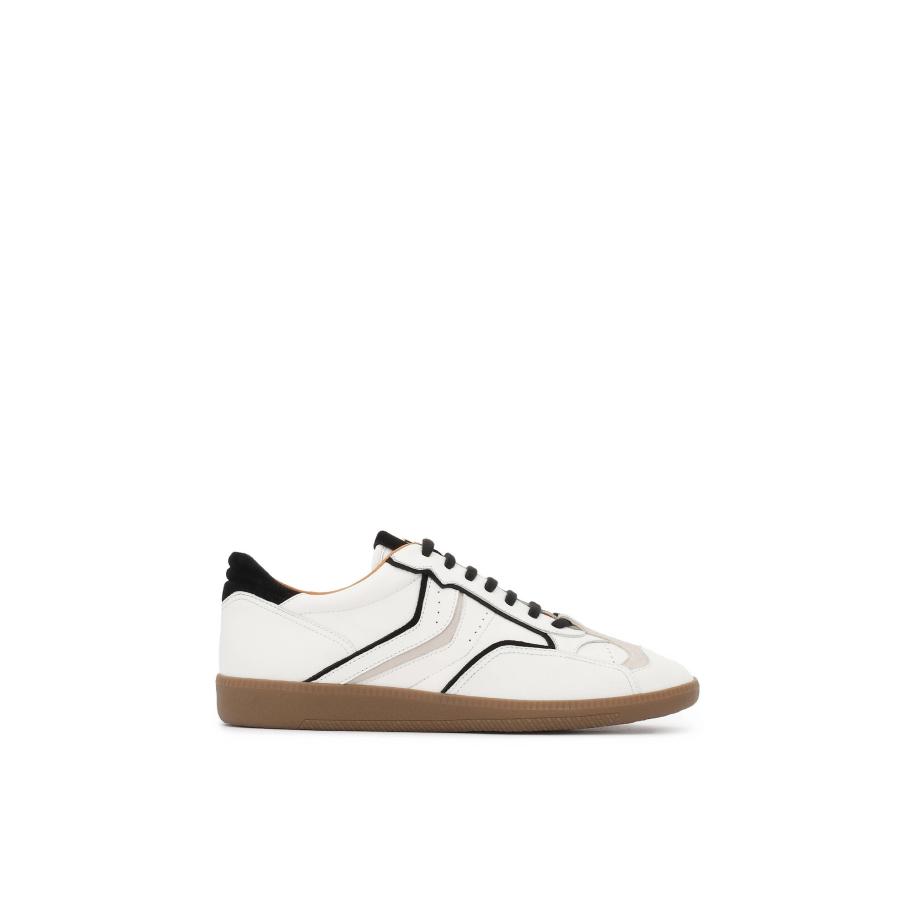 Kazar Kazar Sneakers laag beige / zwart / wit -