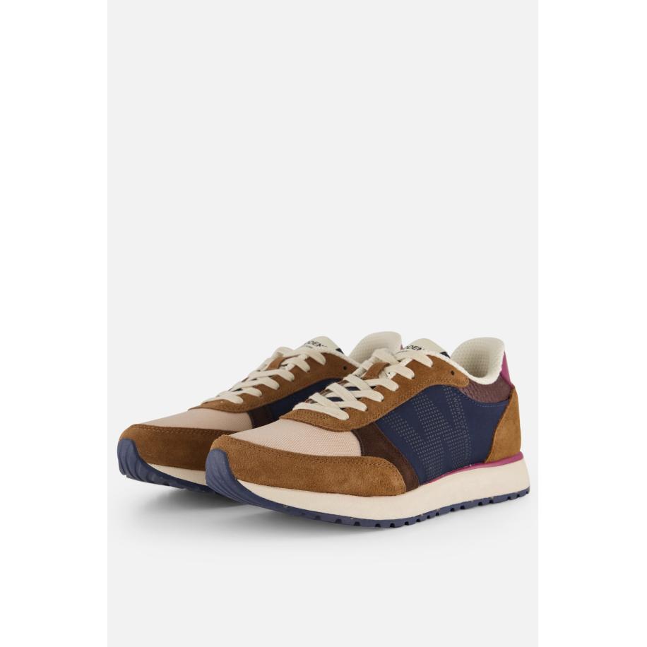 Woden Ronja Sneakers cognac Suede Bruin