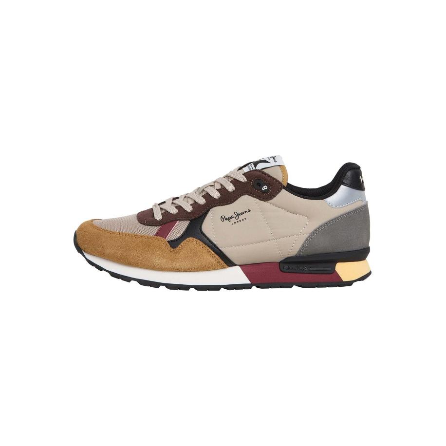 Pepe Jeans Pepe Jeans Sneakers laag beige / lichtbruin / geel / grijs / rood -