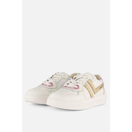 Vingino Court Lifestyle Sneakers wit Leer
