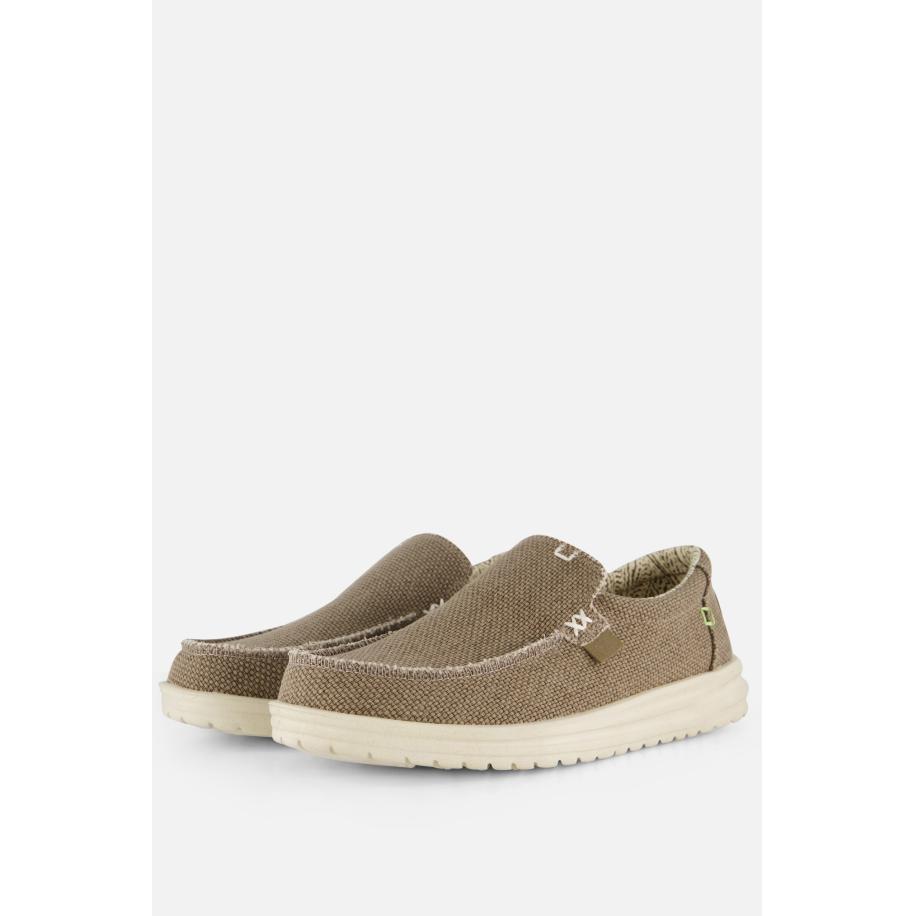 HEYDUDE Mikka Braided Instappers groen Canvas Groen