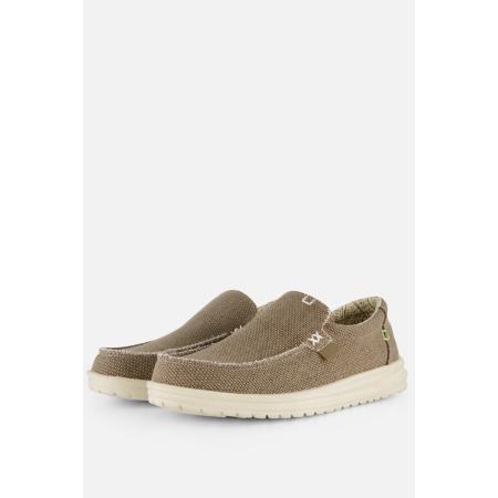 HEYDUDE Mikka Braided Instappers groen Canvas