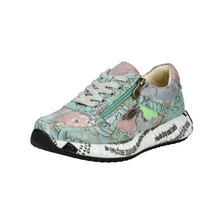 Laura Vita Laura Vita Sneakers laag Burton blauw / lichtgroen / rosa / zwart