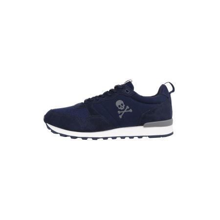 ScalperS Scalpers Sneakers laag Skull navy / grijs / oranje