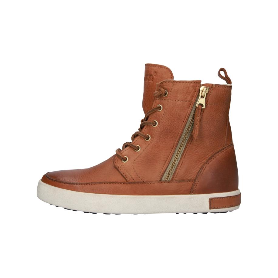 Blackstone BLACKSTONE Sneakers hoog cognac -