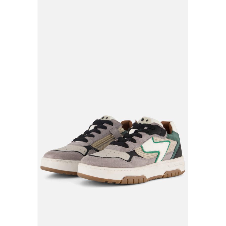 Muyters Sneakers grijs Leer Grijs