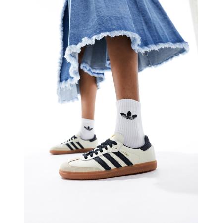 adidas Originals - Samba OG - Sneakers in crème en zwart-Veelkleurig