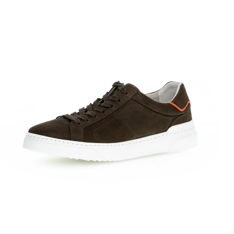 Gabor GABOR Sneakers laag donkerbruin / oranje -