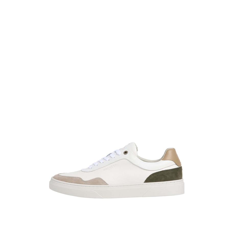 Hackett London Hackett London Sneakers laag Hackney Delta lichtbeige / donkerbeige / donkergroen -