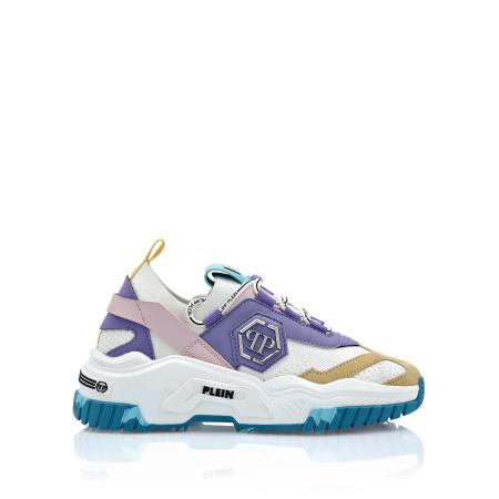 Philipp Plein Sneakers laag Predator blauw / geel / lila / lichtroze