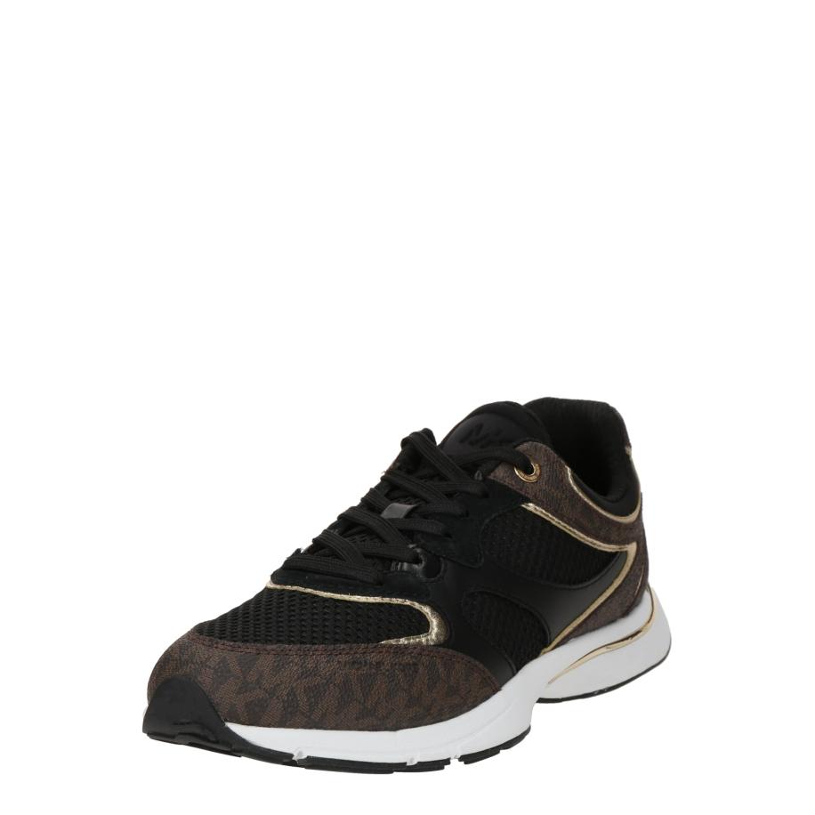 Michael Kors MICHAEL Michael Kors Sneakers laag RILEY chocoladebruin / goud / zwart -