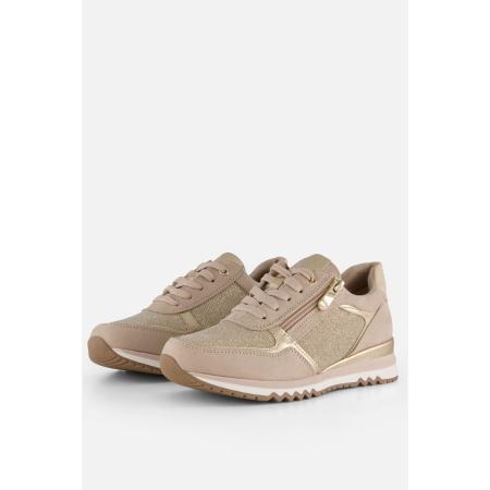Marco Tozzi Sneakers beige Textiel