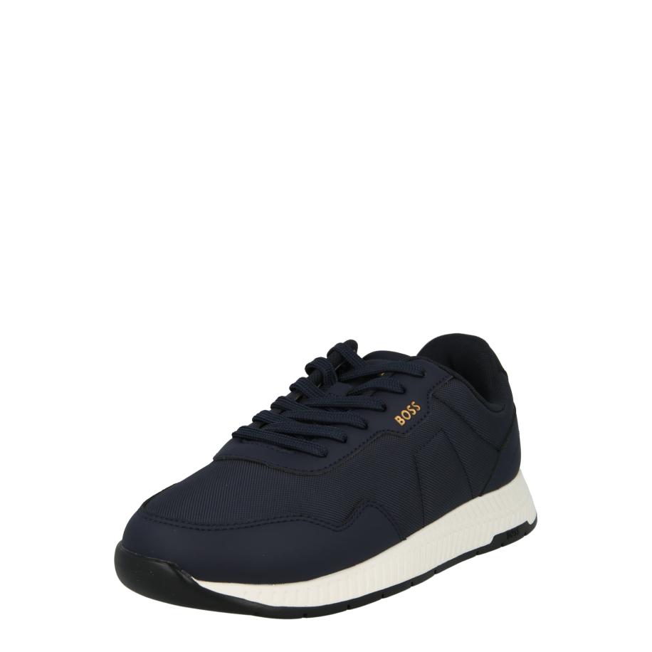 Hugo Boss BOSS Sneakers laag Titanium donkerblauw / geel -