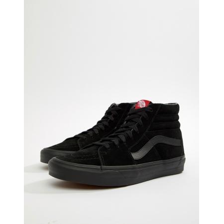 Vans - Sk8-Hi - Suède sneakers in zwart