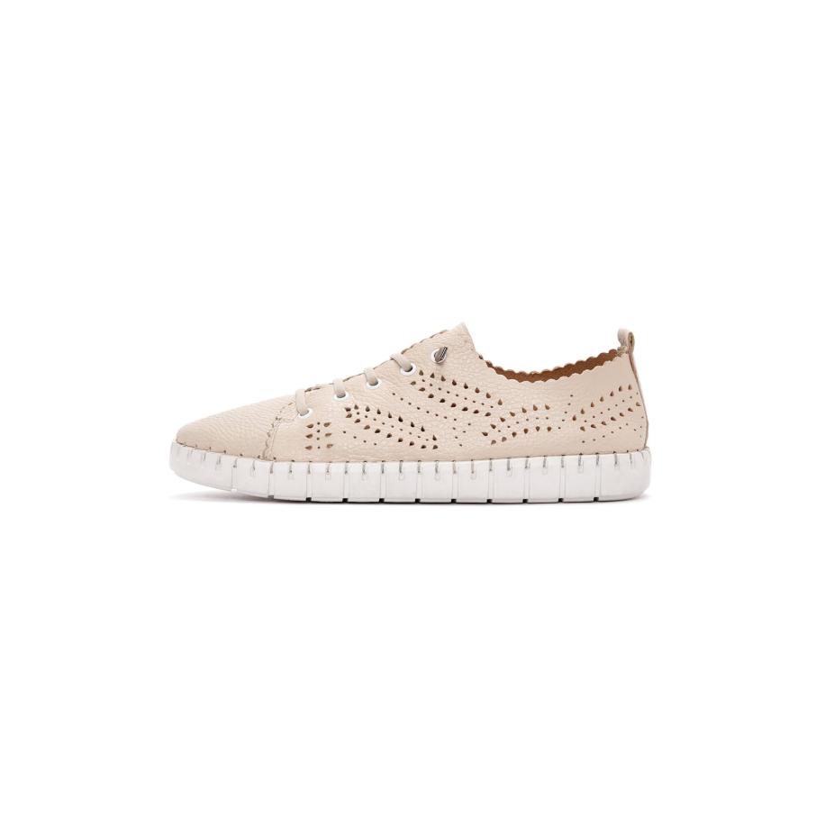 Derimod Derimod Sneakers laag beige -