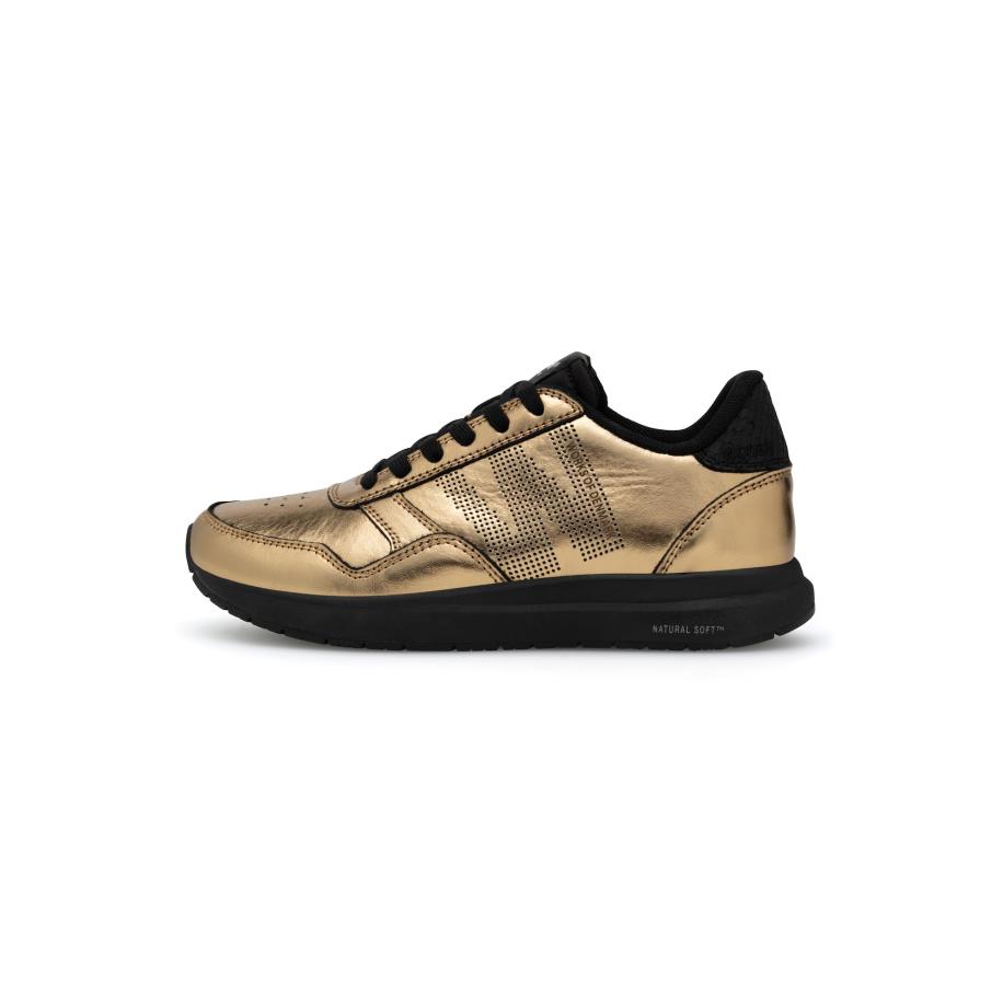 Woden WODEN Sneakers laag Nicoline Metallic goud -