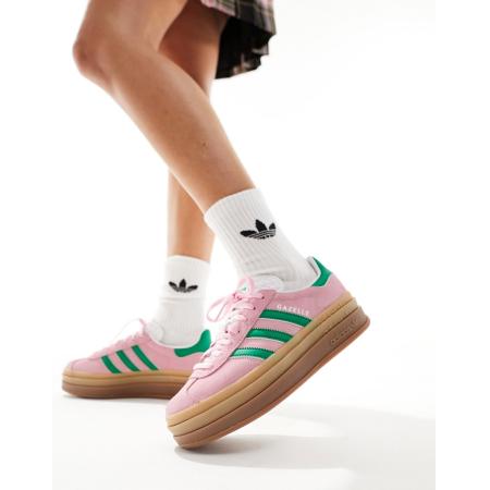 adidas Originals Gazelle - Bold - Sneakers in pastelroze en groen