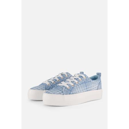 Supercracks Sneakers blauw Canvas