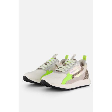 Vingino Animal Sneakers wit Leer