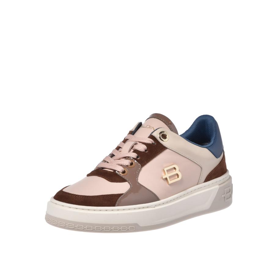 Baldinini BALDININI Sneakers laag blauw / mokka / donkerbruin / rosa -