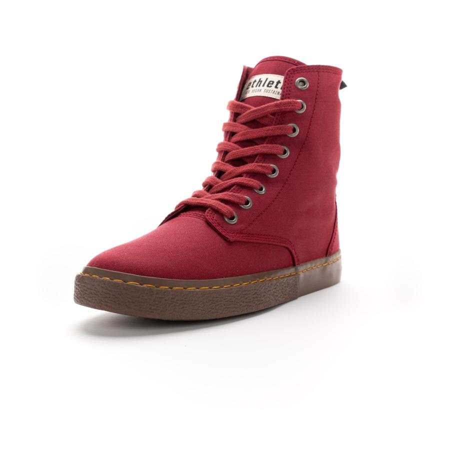 Ethletic Ethletic Sneakers hoog Brock robijnrood -