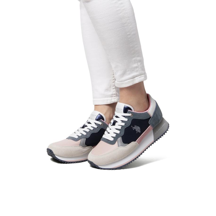 U.S. Polo Assn. U.S. POLO ASSN. Sneakers laag SACHA005WDSN1 blauw / pastelroze / wit -