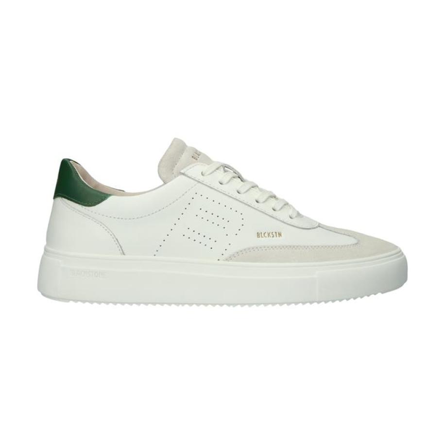 Blackstone BLACKSTONE Sneakers laag Slate Harper taupe / donkergroen / wit -