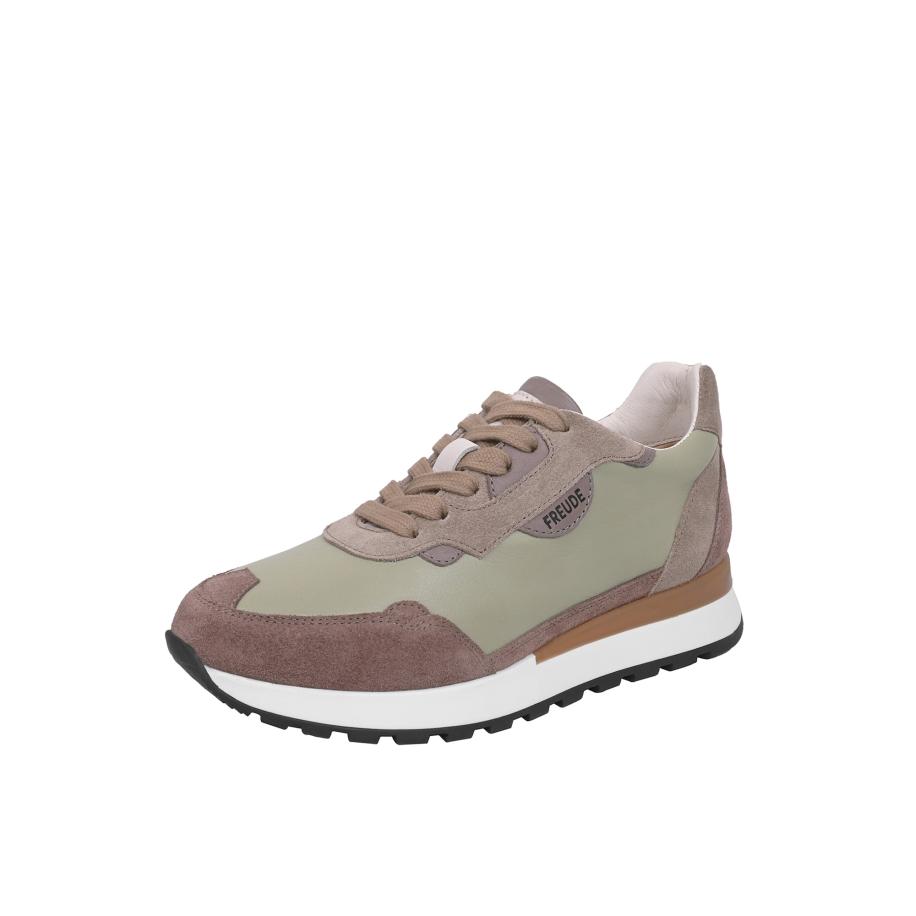 FREUDE FREUDE Sneakers laag AGATA taupe / groen -