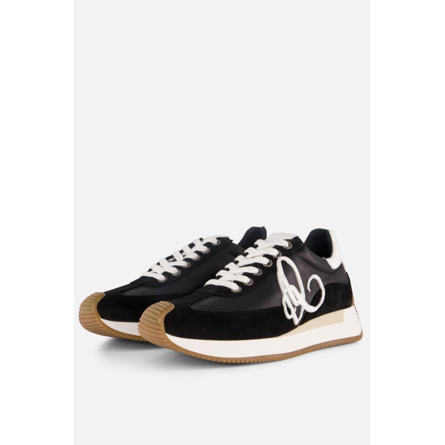 Aqa Sneakers zwart Leer Zwart