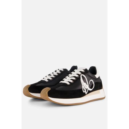 Aqa Sneakers zwart Leer