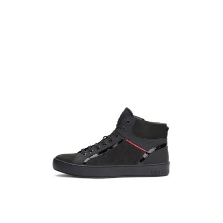 Kazar Sneakers hoog bloedrood / zwart