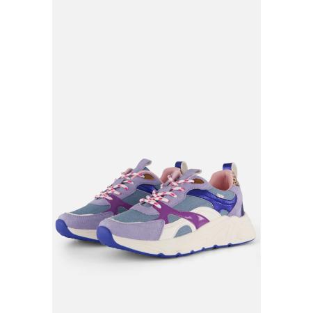 POSH by Poelman Sneakers paars Textiel