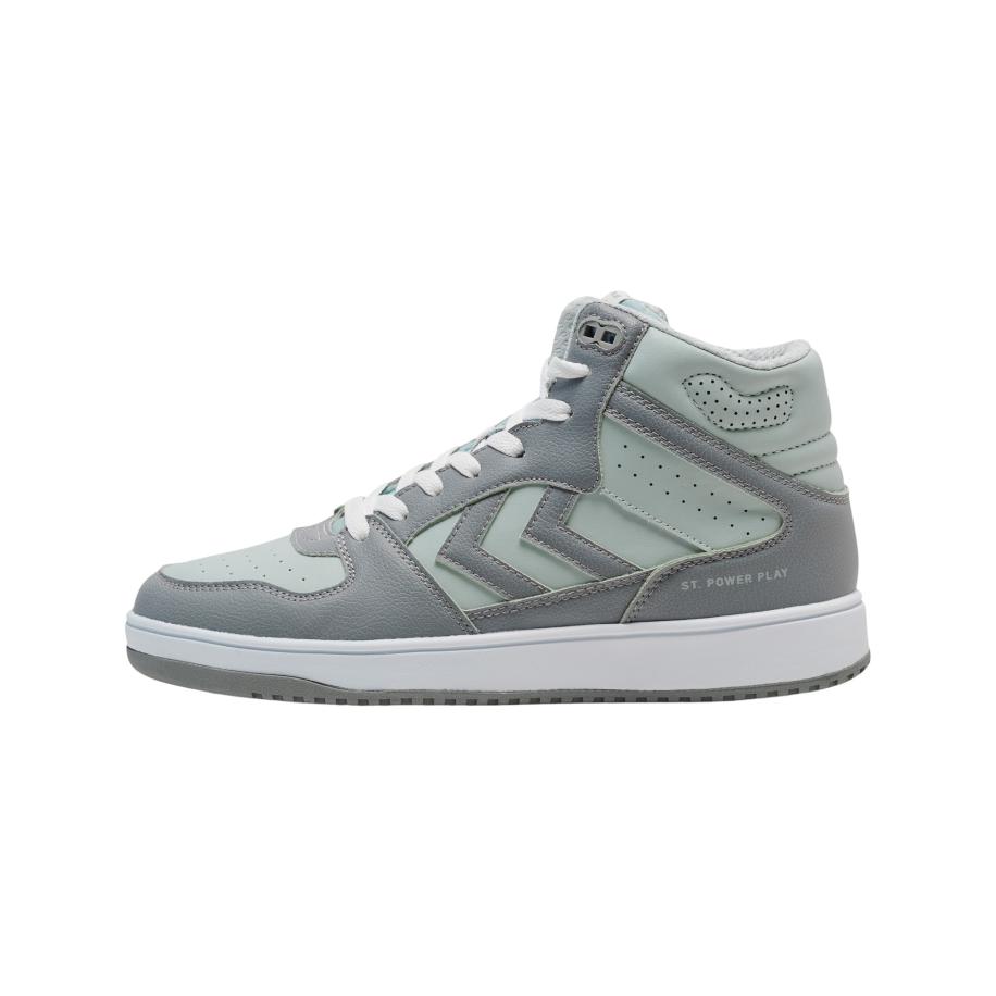 Hummel Hummel Sneakers St. Power Play zilvergrijs / mintgroen -