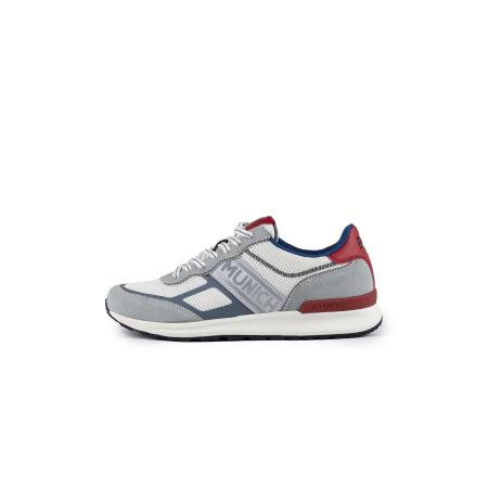MUNICH Sneakers laag Corsa grijs / rood / offwhite