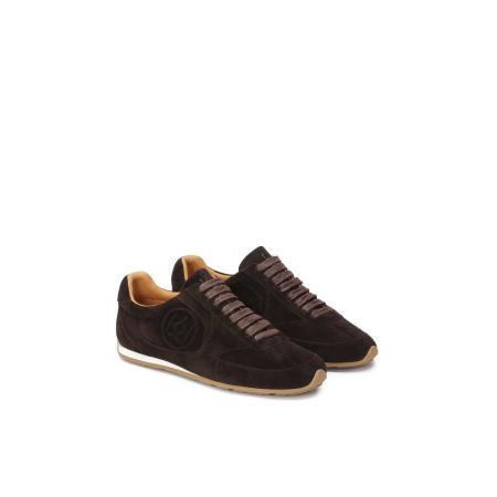 Kazar Sneakers laag donkerbruin