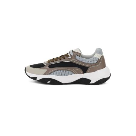 Boggi Milano Boggi Milano Sneakers laag bruin / grijs / taupe / wolwit