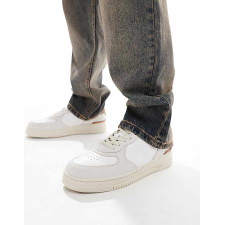 Polo Ralph Lauren - Masters Court - Sneakers van suèdemix met logo in beige-Neutraal