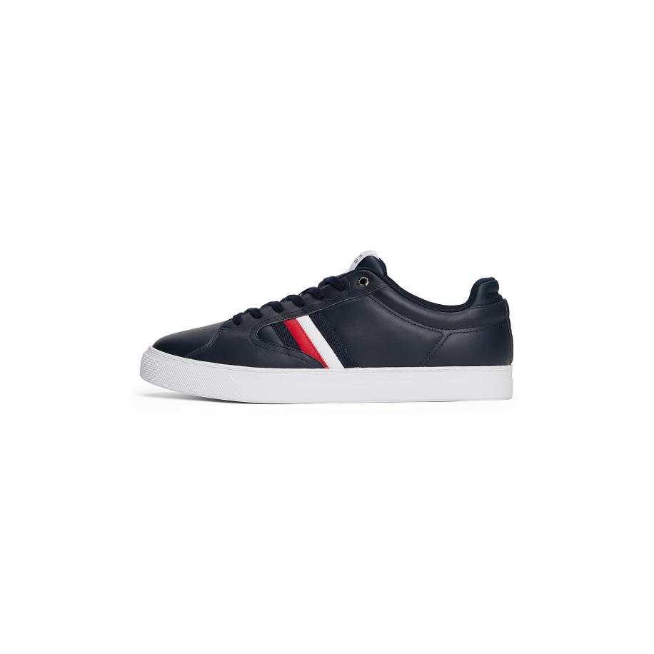 TOMMY HILFIGER Sneakers laag Icon Signature Tape Court navy / rood / wit Blauw