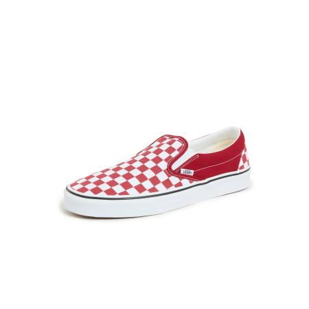 VANS Slip-ons Classic donkerrood / wit