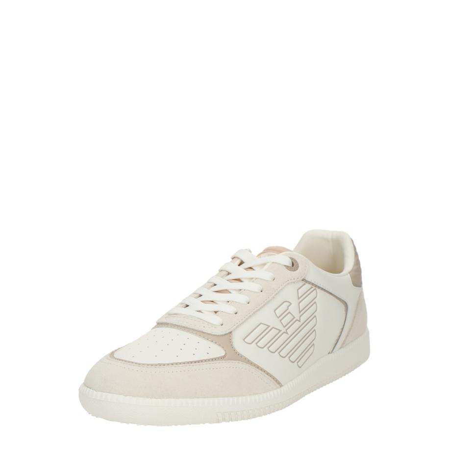 Emporio Armani EA7 Emporio Armani Sneakers laag NEW HERITAGE EAGLE crème / donkerbeige / eierschaal -