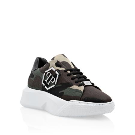 Philipp Plein Sneakers laag Godzilla beige / bruin / donkergroen / zwart