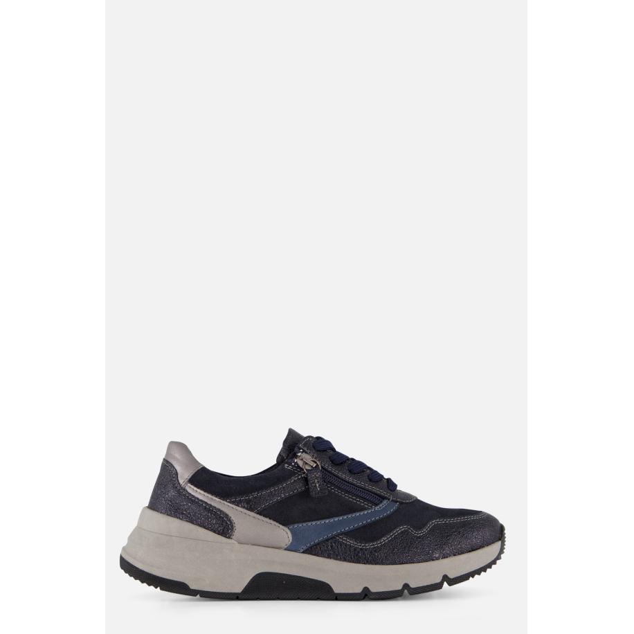 Feyn Jasmin Sneakers blauw Suede Blauw