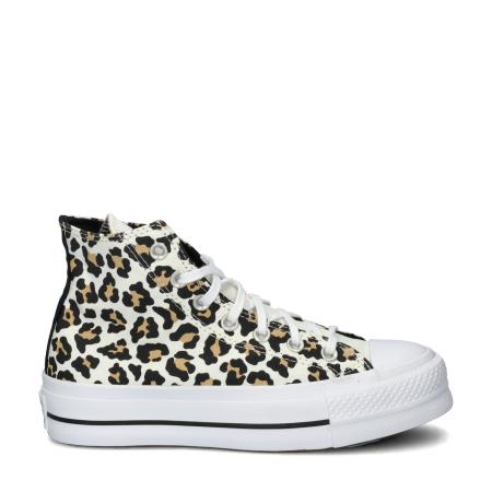 Converse Chuck Taylor All Star Lift Leopard hoge sneakers Wit 447671