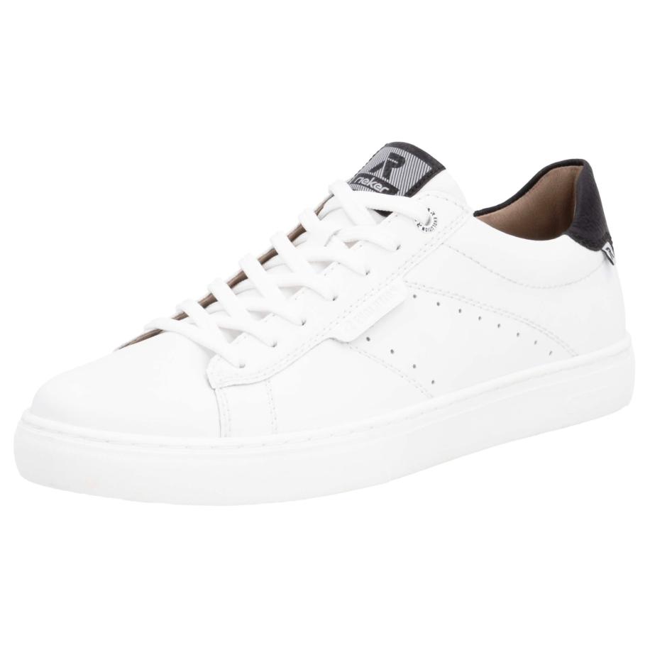 Rieker Sport Sneakers laag zwart / wit Wit