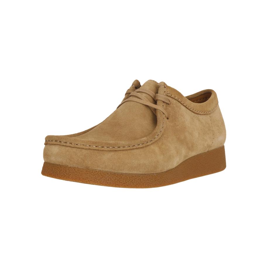 Clarks CLARKS Veterschoen Wallabee beige -