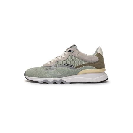 Floris van Bommel Sneakers laag De Zager 02 bruin / grijs / taupe / groen