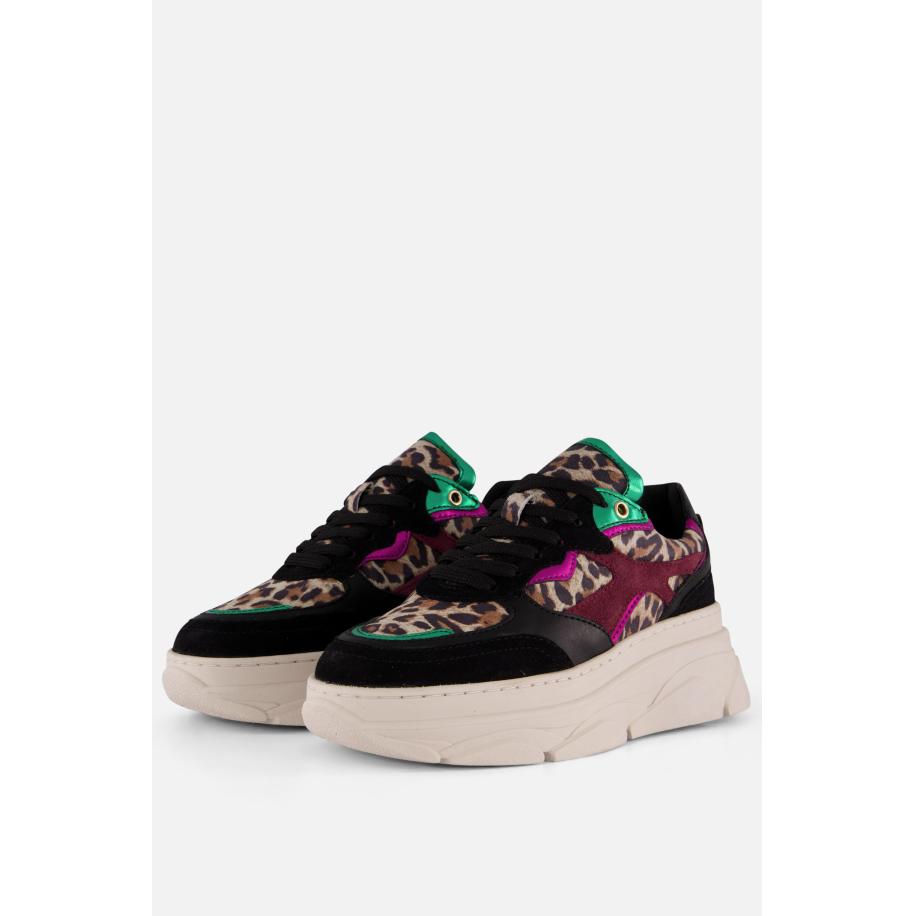 Cellini Sneakers zwart Leer Zwart
